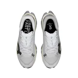 Championes de running On Running Cloudmonster 3 Hyper para hombre, color gris con suela gruesa con tecnología CloudTec y detalles en negro.