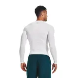 Remera de compresión Under Armour ColdGear de manga larga, color gris, con logo en el pecho y cuello redondo.