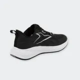 Championes Reebok Verse, color negro con detalles blancos y plateados, ideales para running.