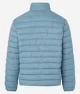 Campera puffer ultraligera Marfinno color negro, con cuello alto, cierre frontal por cremallera y bolsillos laterales.