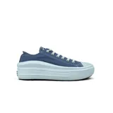 Championes Converse Chuck Taylor All Star Move OX color lila con plataforma blanca.
