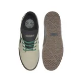 Championes Etnies Barge LS grises con detalles en marrón y suela blanca.