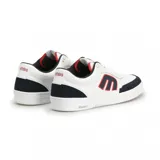 Championes de skate Etnies The Aurelien Michelin, color blanco con detalles en azul marino y rojo.