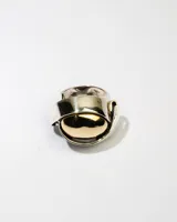 Anillo de plata 925 con apliques en dublé de oro.