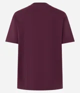 Remera básica de algodón pima color blanco, de manga corta, cuello redondo y diseño liso.