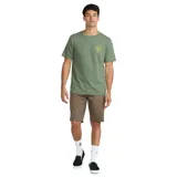 Remera verde con logo de Volcom estampado en el pecho.