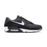Championes Nike Air Max 90 365, diseño clásico con unidad de aire visible en el talón, confeccionados en una combinación de malla y materiales sintéticos en color negro con detalles en blanco.