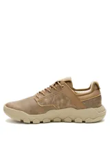 Sneakers Caterpillar modelo Hex Lite Leather, color marrón, con cordones, suela de EVA y detalles de la marca en el lateral.