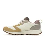 Championes Merrell Alpine 83 Sneaker Sport, con diseño retro en tonos crema, beige y gris. Confeccionados con una combinación de gamuza y tela, cuentan con entresuela de espuma EVA para mayor estabilidad y suela de goma resistente.