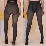 Panty térmica color piel con interior afelpado y costuras reforzadas.