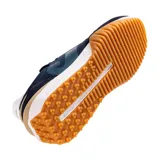 Championes deportivos Joma C.501 para hombre, color azul marino con detalles en azul turquesa, blanco y marrón. Fabricados con malla transpirable y piel sintética, con sistema de ventilación VTS, plantilla elaborada con materiales reciclados, mediasuela de phylon reciclado y suela de caucho DURABILITY.