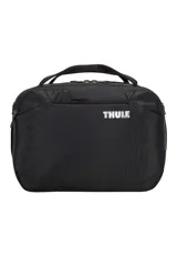 Bolso de viaje Thule Subterra Boarding Bag color negro, diseñado para viajes cortos o como complemento de equipaje. Cuenta con compartimento principal con cierre, asa superior y diseño compacto y funcional.
