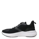 Championes deportivos Topper modelo Fast 2.0, color negro con suela blanca. Presentan un diseño de malla transpirable con refuerzos sintéticos, cierre con cordones y suela de goma resistente.