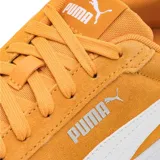 Championes Puma Smash 3.0 negros de gamuza con franja lateral blanca y suela blanca.