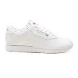 Championes urbanos Reebok Princess de cuero blanco con detalles en rojo y azul.