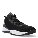 Championes de básquet Topper Candun, de caña media, color negro con detalles en blanco.