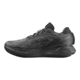 Championes de running Salomon Aero Glide 4, color negro con diseño texturizado en la parte superior, suela de gran amortiguación y logo de la marca en el lateral.