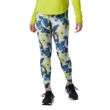 Calza larga de running New Balance modelo Printed Accelerate WP11213BYU, con estampado abstracto en tonos azul, amarillo y blanco.