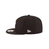 Gorro New Era 9FIFTY Snapback Miami Heat OTC, negro con logo bordado del equipo en el frente y cierre ajustable snapback.