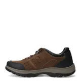 Championes casuales de hombre Freeway, modelo Casual Terra, confeccionados en cuero nobuk de color marrón con detalles en negro y suela dentada.