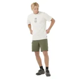Bermuda Rip Curl Boardwalk Search Volley color verde con bolsillos laterales y traseros.