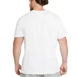 Remera de manga corta color negro, con cuello redondo y pequeño logo Nike bordado en blanco en el lado izquierdo del pecho.