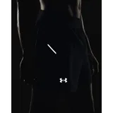 Short deportivo Under Armour modelo Launch Pro 5, de color negro, con tejido ultraligero y elástico, cintura elástica con cordón interno y forro de malla transpirable.
