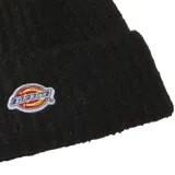 Gorro de lana negro con logo de Dickies bordado en el frente.