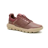 Championes Caterpillar modelo Hex Lite, confeccionados en cuero color bordó con detalles en textil. Presentan suela de EVA con diseño hexagonal en tono beige, cierre mediante cordones y logo de la marca en el lateral.