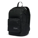 Mochila urbana Columbia modelo Zigzag II de 22 litros, color negro. Cuenta con compartimento para computadora portátil de hasta 15 pulgadas, respaldo acolchado, bolsillo frontal para accesorios, bolsillo lateral para botella de agua y base plana acolchada.