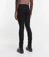 Pantalón skinny de sarga color beige, de corte ajustado y tiro medio, con bolsillos laterales y traseros de la marca Blue Steel.