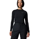 Pantalón de nieve Columbia Bugaboo II Omni-Heat de color negro, diseñado con tecnologías Omni-Tech y Omni-Heat para impermeabilidad, transpirabilidad y retención de calor. Cuenta con cintura ajustable con lengüetas, bolsillos con cremallera, polainas internas y dobladillo reforzado, ideal para esquí y deportes de invierno.