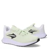 Championes deportivos Topper modelo Split, color verde lima con detalles en blanco y negro. Presentan capellada de malla transpirable, cierre con cordones y suela de goma con amortiguación.
