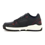 Zapatillas casuales Osiris modelo Reino, de color azul marino con detalles en bordó y suela blanca y negra.