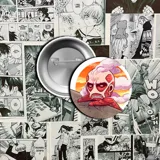 Pin metálico con el logo de las Alas de la Libertad del anime Shingeki no Kyojin (Ataque a los Titanes).