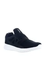 Championes deportivos Topper Mamba color fucsia con suela blanca, capellada de tejido knit transpirable y detalles sintéticos laterales con cordones y tira elástica de ajuste.