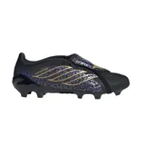 Championes de fútbol Adidas Predator League FG/MG, modelo KAKA, en color negro con detalles en violeta y dorado con estampado animal print.