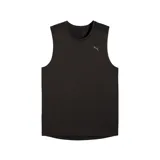 Musculosa deportiva Puma modelo PWR Train, color negro con el logo de la marca impreso en el pecho y cuello redondo.