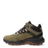 Botas de trekking Merrell modelo Speed Strike 2 Ltr Mid Wp, color verde oliva con detalles en marrón oscuro. Presentan una construcción robusta con materiales resistentes al agua, cordones reforzados y suela de goma con relieve para mayor tracción en terrenos irregulares.