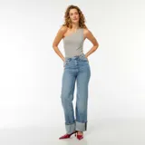 Body blanco con rayas horizontales negras, de un solo hombro.