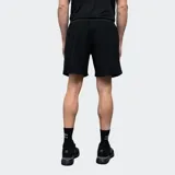Short deportivo Umbro de color gris, con detalles laterales negros y logo de la marca bordado en blanco.