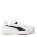 Championes Puma Skyrocket Lite grises con detalles en negro y blanco, ideales para running.