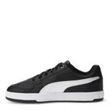 Championes urbanos Puma modelo Caven 2.0 para hombre, color blanco. Presentan un diseño de inspiración basquetbolística de los años 80, con capellada de cuero sintético, perforaciones en la puntera y suela de goma.