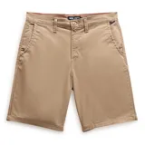 Bermuda de gabardina Vans, modelo Authentic Chino, con corte relajado, bolsillos laterales y traseros con botón.