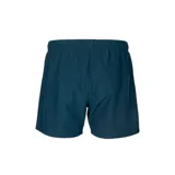 Short deportivo Asics de hombre, color negro, con logo reflectivo y cintura elástica con cordón ajustable. Incluye calzoncillo interior, bolsillo interno y aberturas laterales.