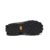 Championes Caterpillar modelo Intruder Blackout, diseño unisex de estilo robusto y urbano. Confeccionados en una combinación de cuero nubuck y malla de nylon, cuentan con una suela de plataforma dentada de gran tracción y cierre mediante cordones.