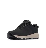Championes de trekking Columbia modelo Newton Nimble Ltr, color negro con entresuela beige. Diseñados con parte superior de cuero impermeable, tecnología Omni-Tech y suela Omni-Grip para mayor tracción y estabilidad.