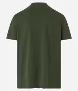 Remera básica de hombre con corte comfort, cuello redondo y manga corta. Confeccionada en tejido de media malla con textura acanalada.