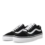 Championes Vans Old Skool unisex, color negro con detalles en blanco.