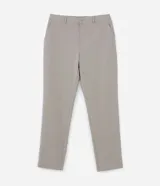 Pantalón de sastrería color gris oscuro, con cintura elástica y trabillas. Confeccionado en viscosa certificada, ofrece una caída liviana y un estilo sofisticado.